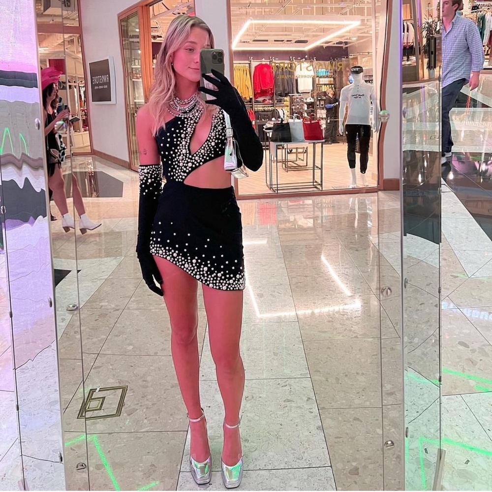 Black NBD Isla Mini Dress in Black